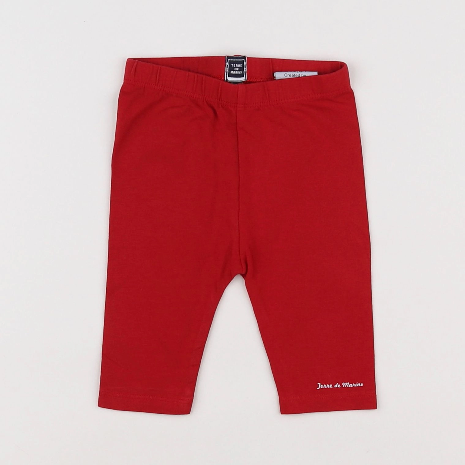 Terre de marins - legging rouge - 6 mois